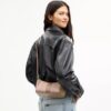 Caitlin-schoudertas met gestreept patchwork