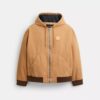 Canvas hoodie met rits