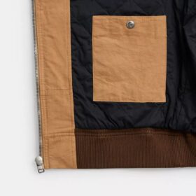 Canvas hoodie met rits
