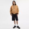 Canvas hoodie met rits