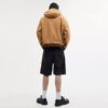 Canvas hoodie met rits