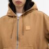 Canvas hoodie met rits