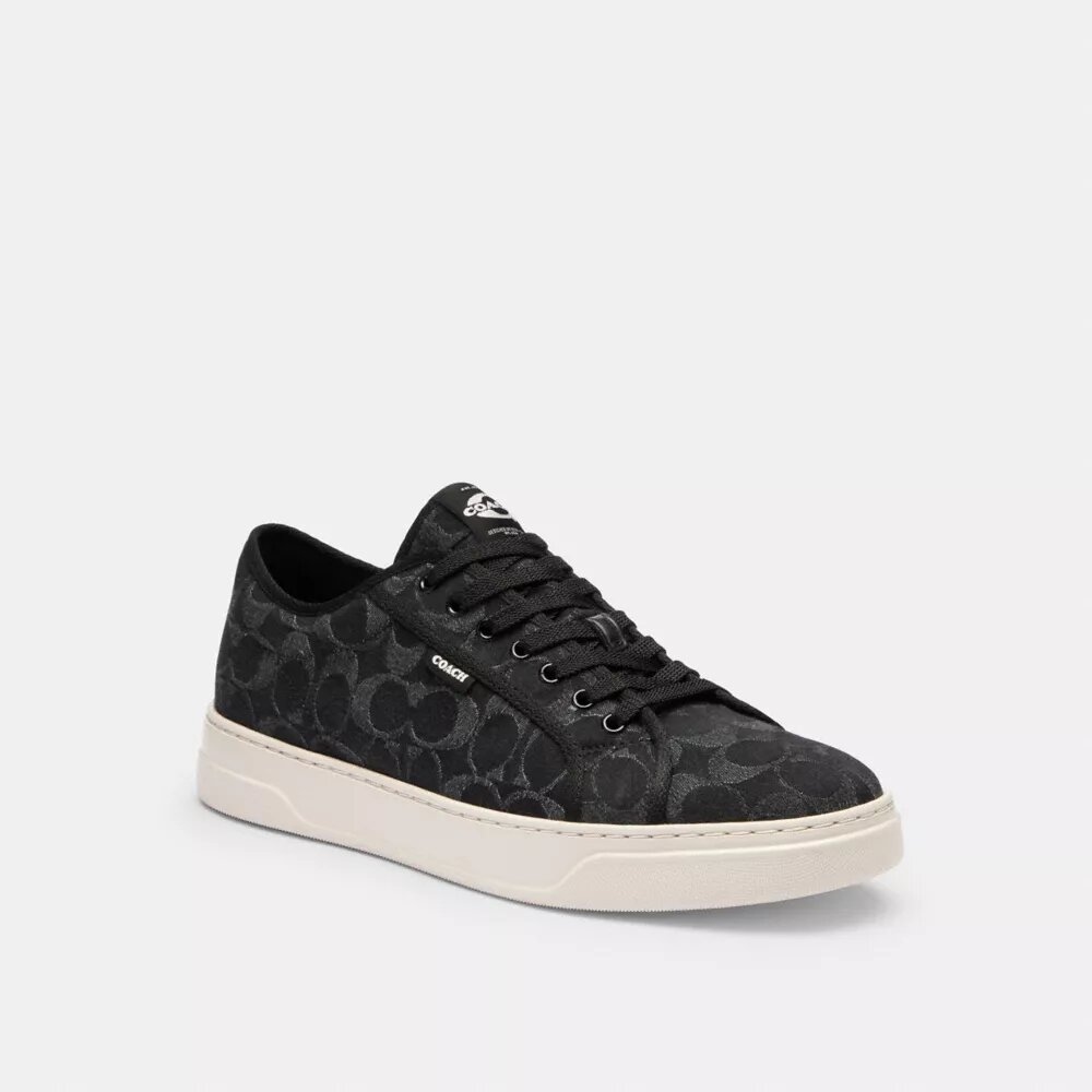 Canvas sneakers in kenmerkend denim