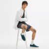 Canvas sneakers in kenmerkend jacquard