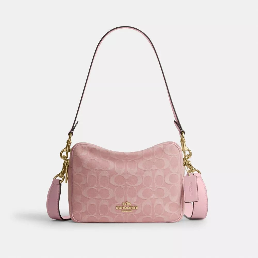 Carey-crossbodytas in kenmerkend denim