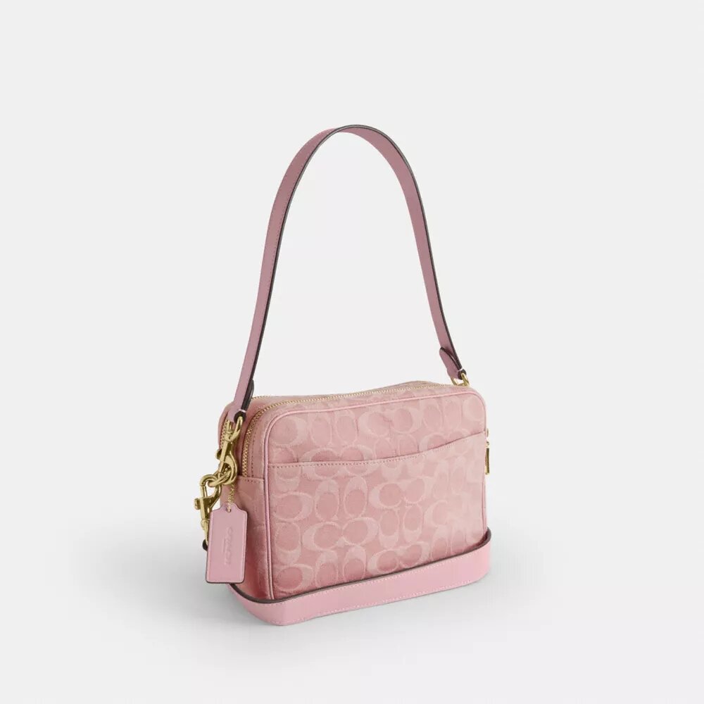 Carey-crossbodytas in kenmerkend denim