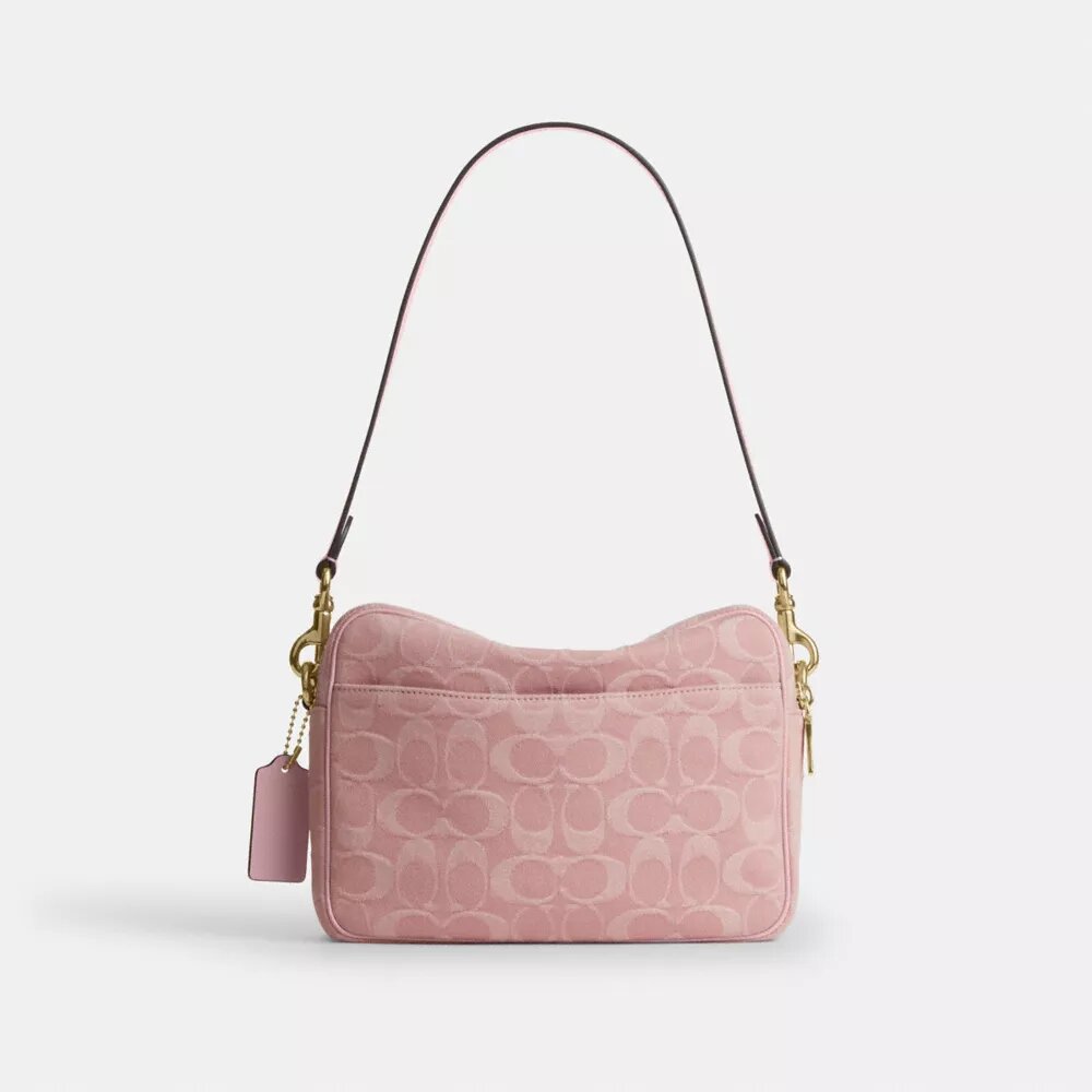 Carey-crossbodytas in kenmerkend denim