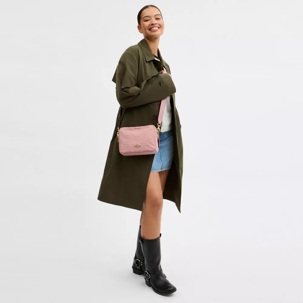 Carey-crossbodytas in kenmerkend denim