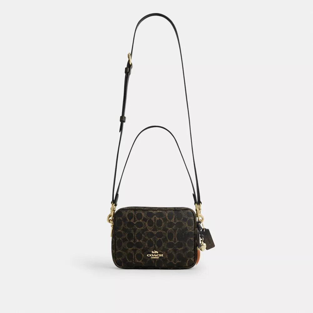 Carey-crossbodytas van het ‘Loved’ Signature Canvas met bedels