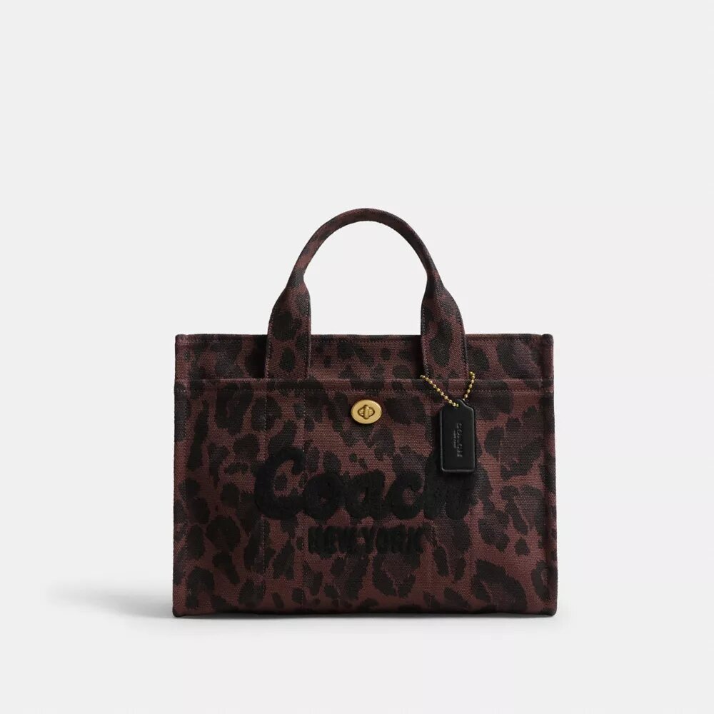 Cargo Tote bag met luipaardprint
