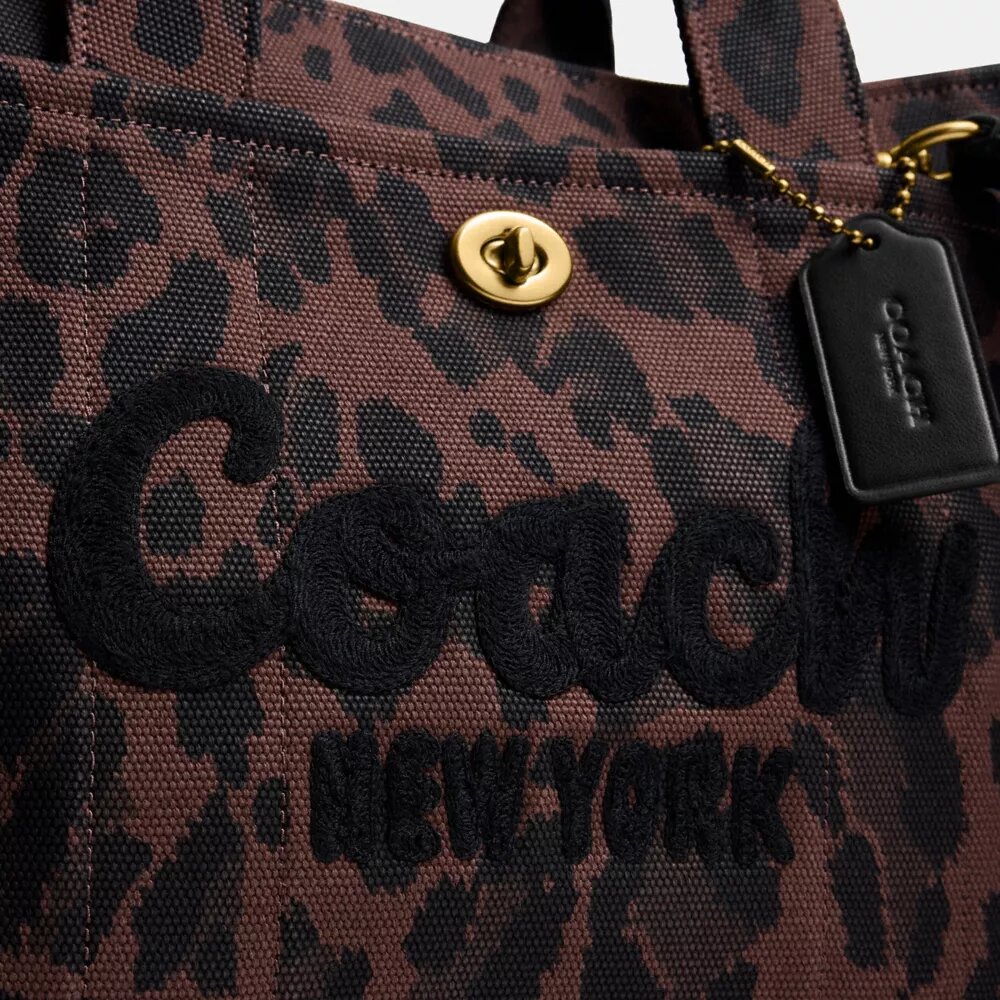 Cargo Tote bag met luipaardprint