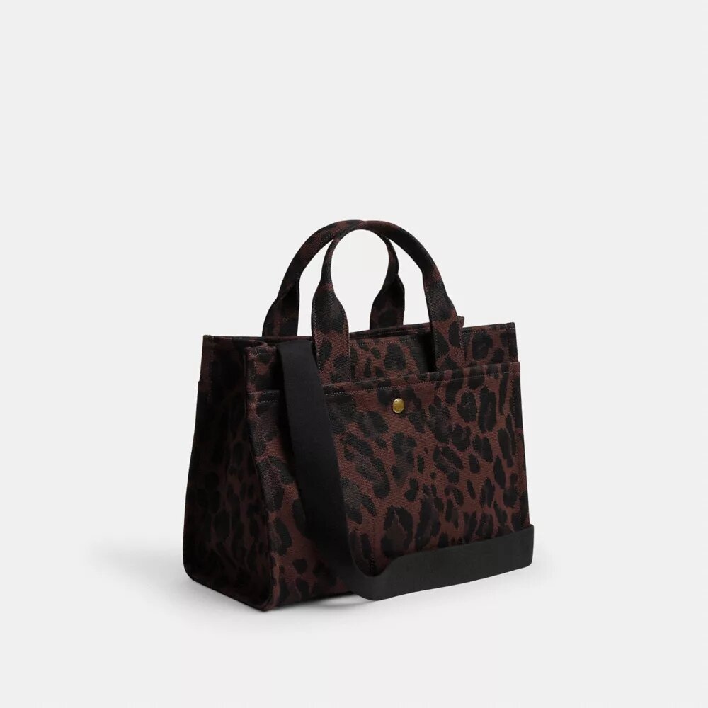 Cargo Tote bag met luipaardprint