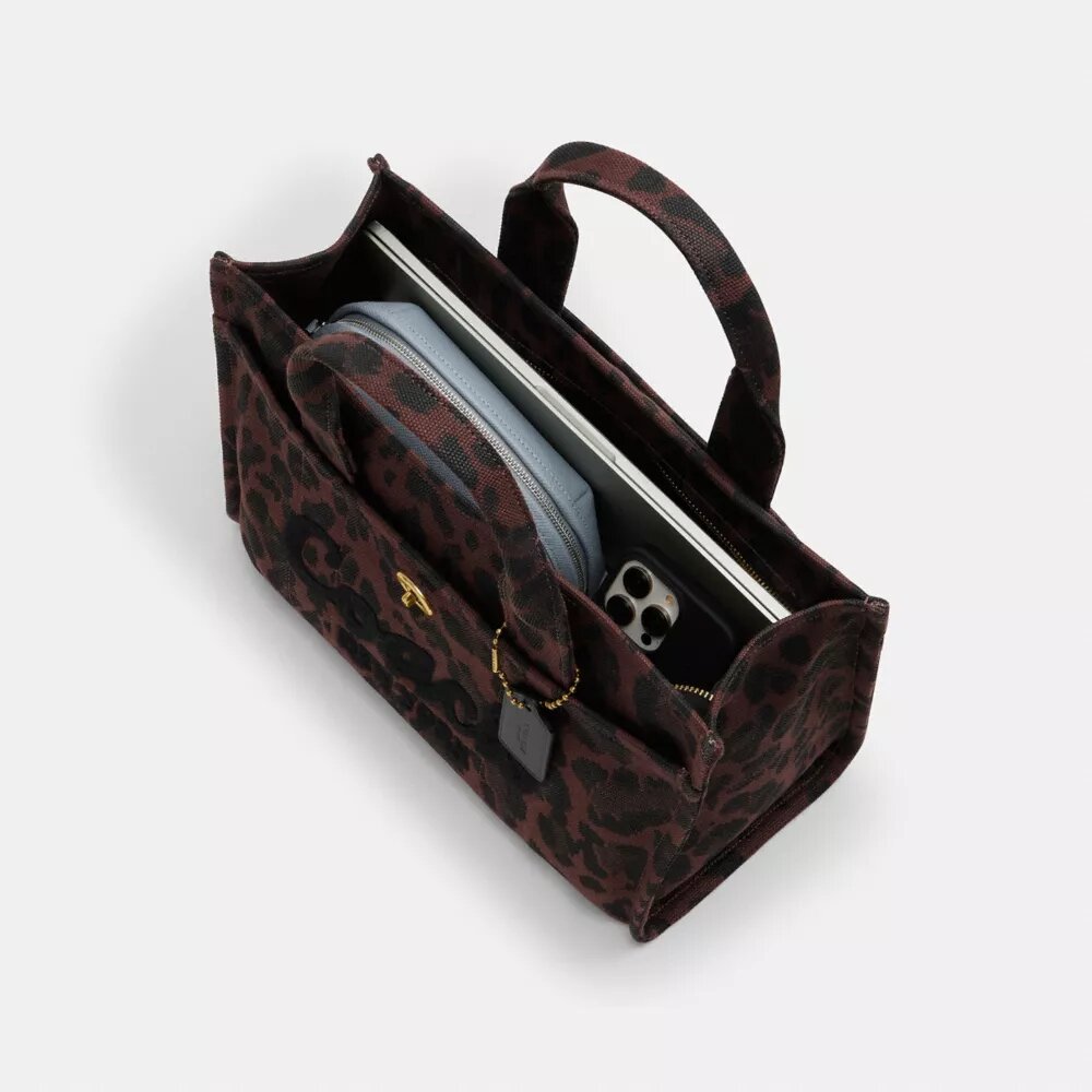 Cargo Tote bag met luipaardprint