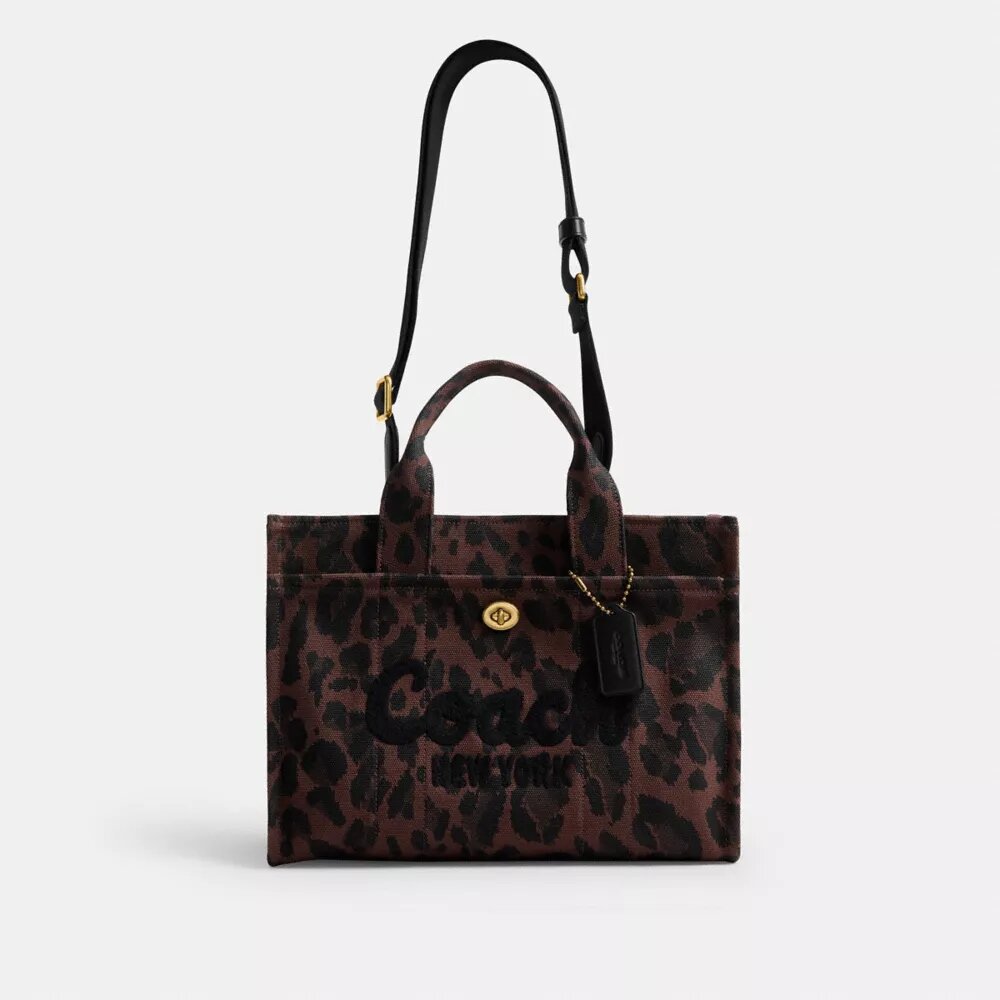 Cargo Tote bag met luipaardprint