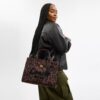 Cargo Tote bag met luipaardprint