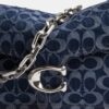 Chain Tabby-schoudertas in kenmerkend denim