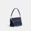 Chain Tabby-schoudertas in kenmerkend denim