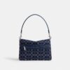 Chain Tabby-schoudertas in kenmerkend denim