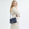 Chain Tabby-schoudertas in kenmerkend denim