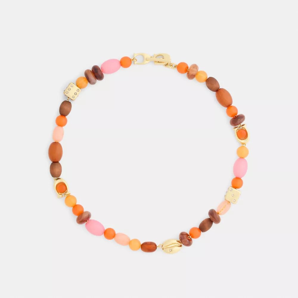 Choker met kralen
