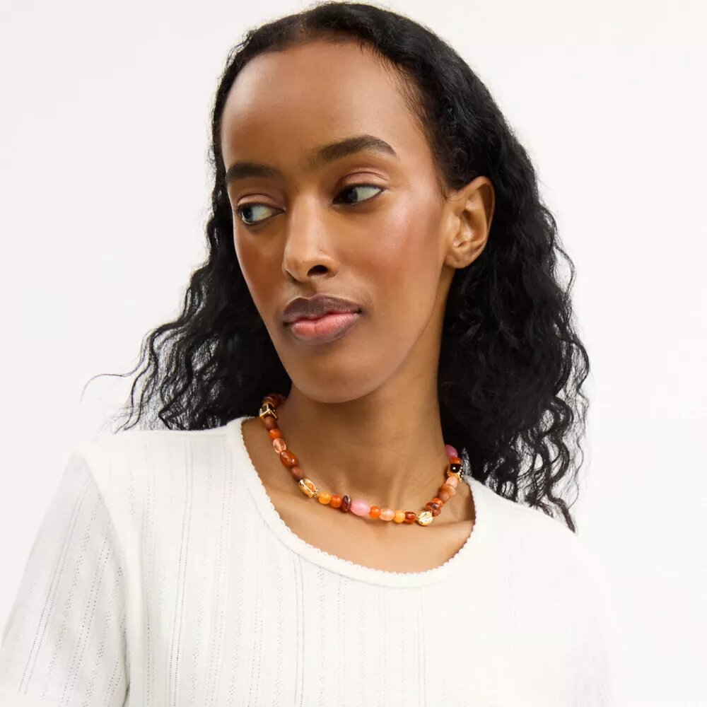 Choker met kralen