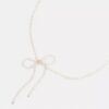 Choker met parelstrik