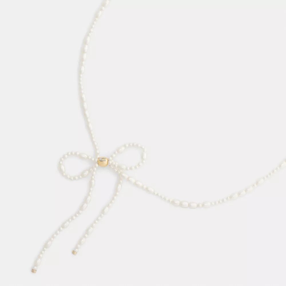 Choker met parelstrik