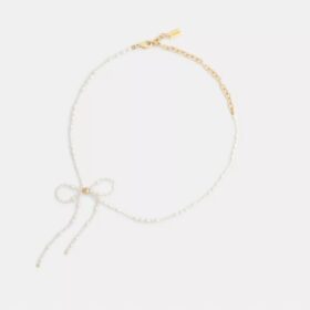 Choker met parelstrik