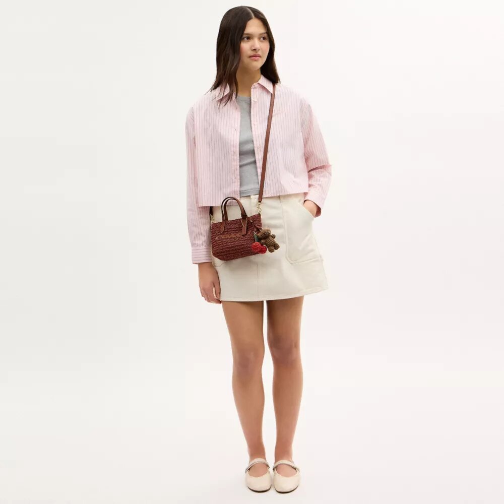 City Mini-tote bag met bedels