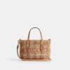 City Mini-tote bag met geruite print