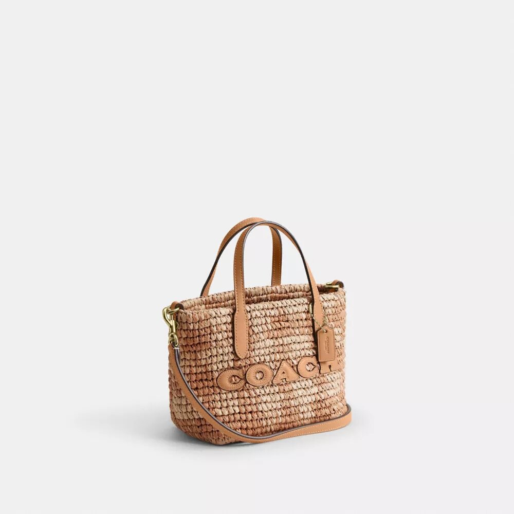 City Mini-tote bag met geruite print