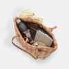 City Tote Bag met gingham-print