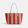 City Tote Bag met strepen en bedels