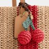 City Tote Bag met strepen en bedels