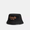 Coach 1941 geborduurde denim buckethoed