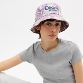 Coach-script bloemenprint buckethoed