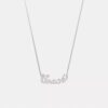 Coach Script-ketting met naamplaatje
