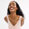 Coach Script-ketting met naamplaatje