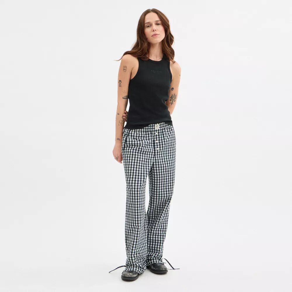 Coachtopia Loop-broek met gingham-patroon
