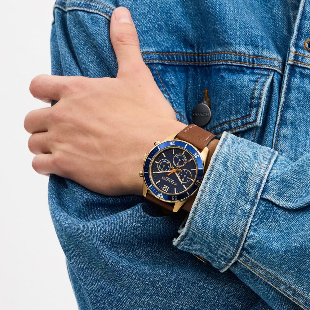 Cole chronograafhorloge, 44 mm