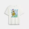 Collage Train T-shirt met relaxte pasvorm van biologisch katoen