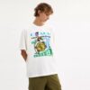 Collage Train T-shirt met relaxte pasvorm van biologisch katoen