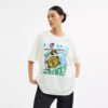 Collage Train T-shirt met relaxte pasvorm van biologisch katoen
