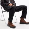 Combat boots of kenmerkend leer