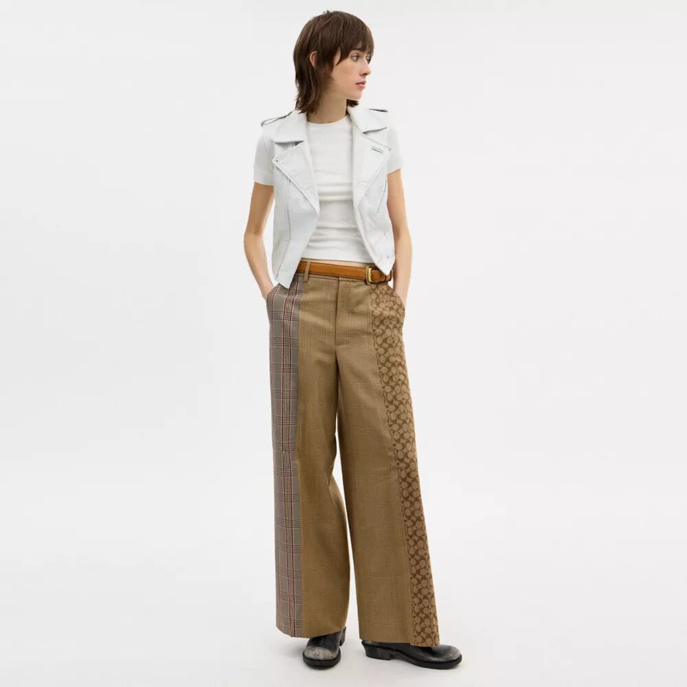 Combo geruite broek