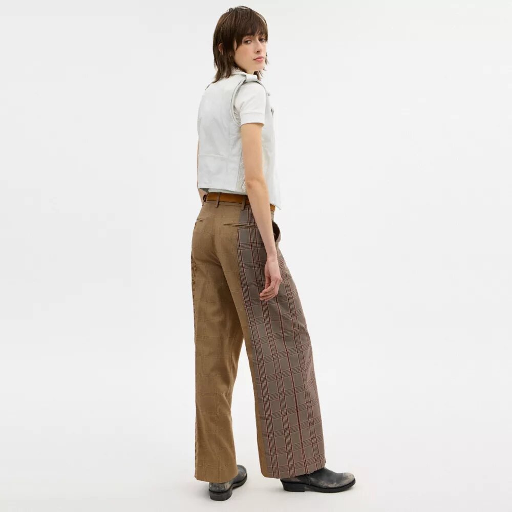 Combo geruite broek