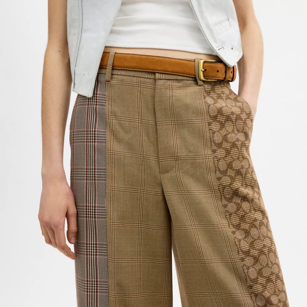 Combo geruite broek