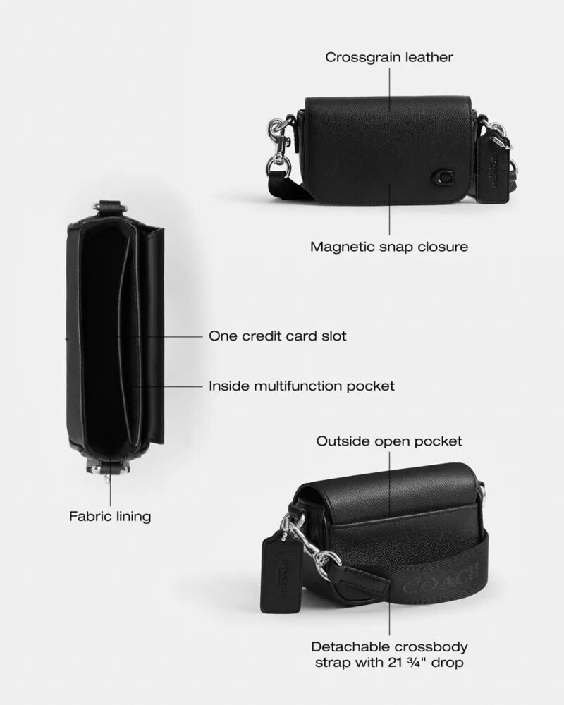 Crossbodytas met klep