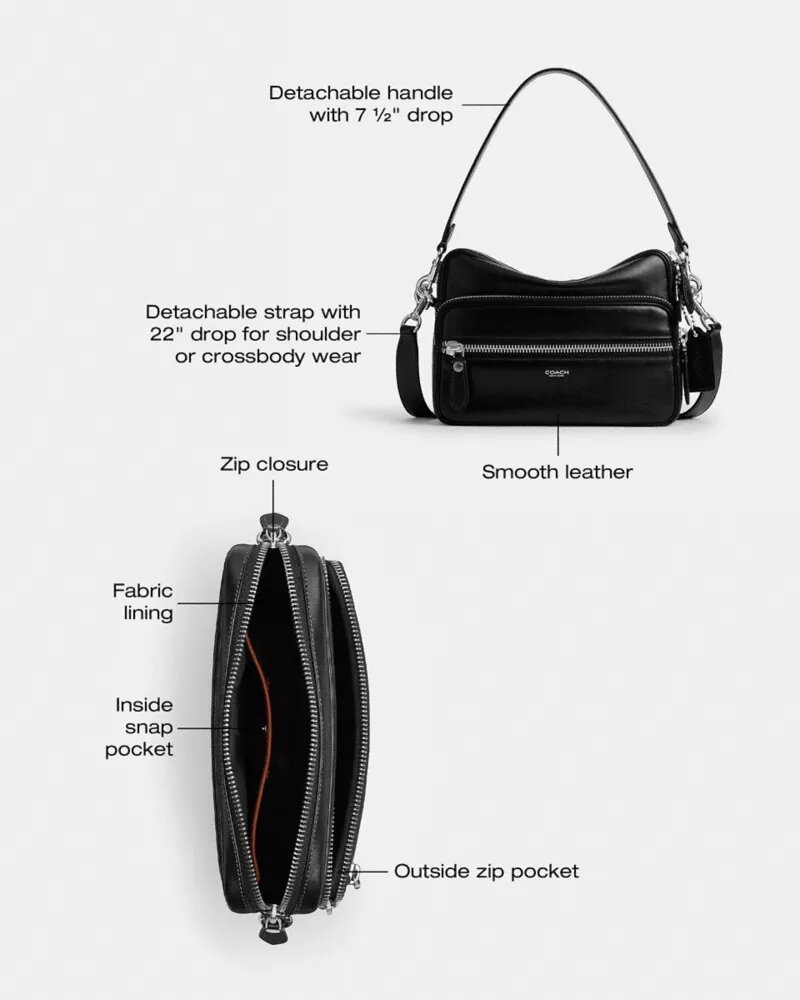 Dakota-crossbodytas van 'Loved Leather'