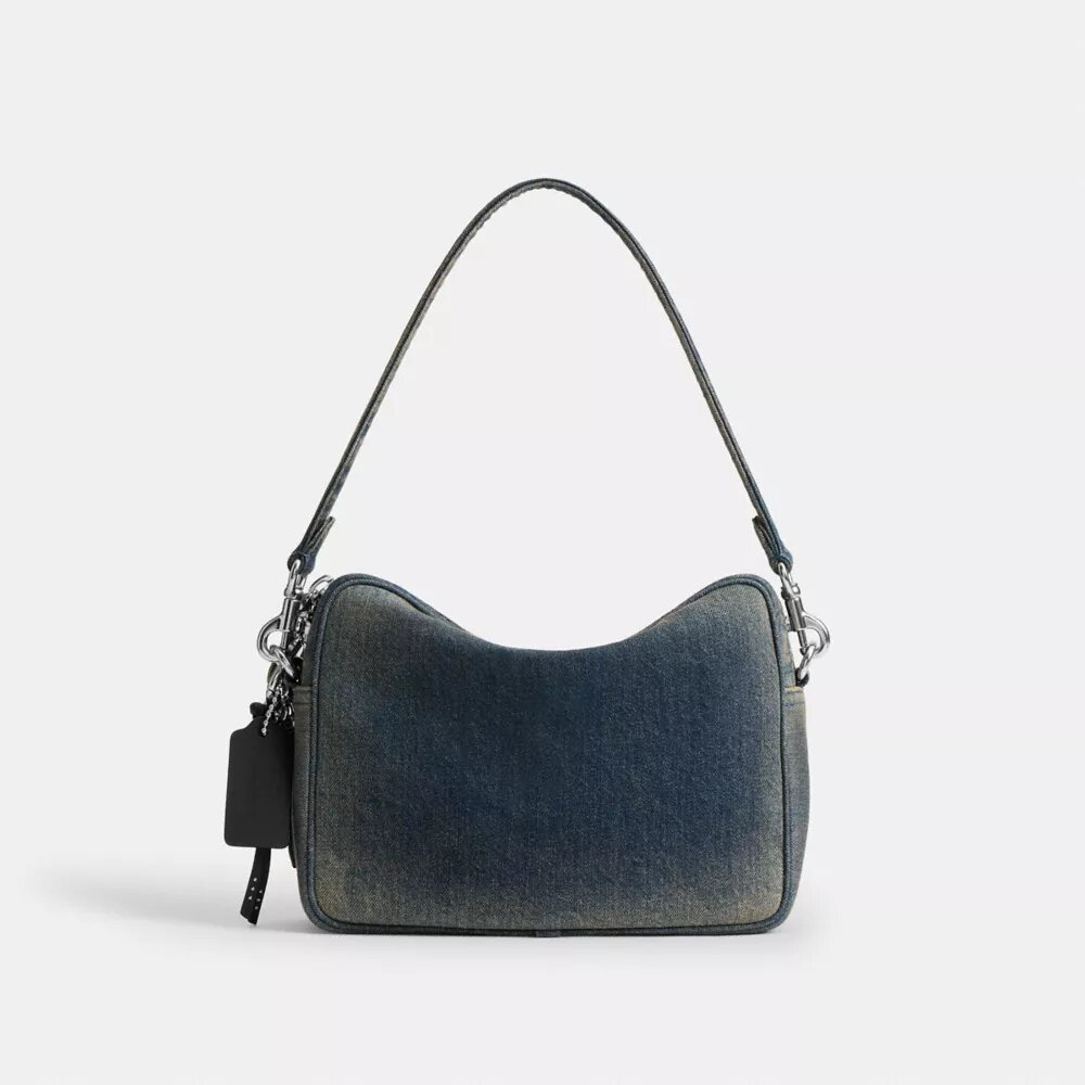 Dakota-crossbodytas van regeneratief katoendenim met bedels